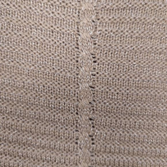 Gold Sparkly Nine West Sweater Size Small - Picture 5 of 6